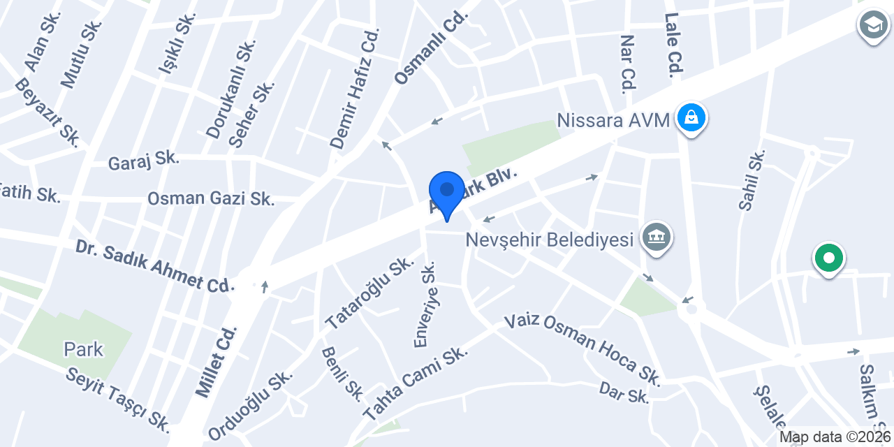 YALE ANAHTAR (24 Saat ÇİLİNGİR)NEVŞEHİR konumu