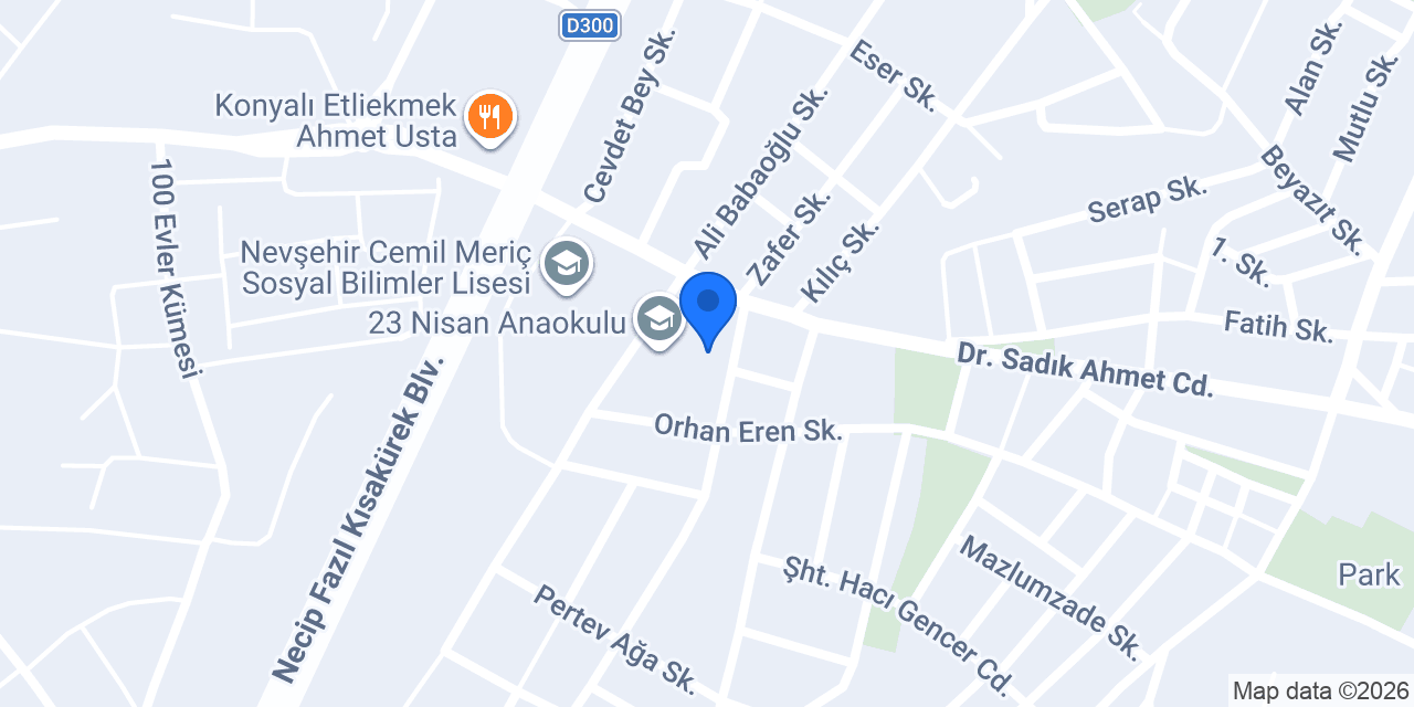 23 Nisan Ortaokulu konumu