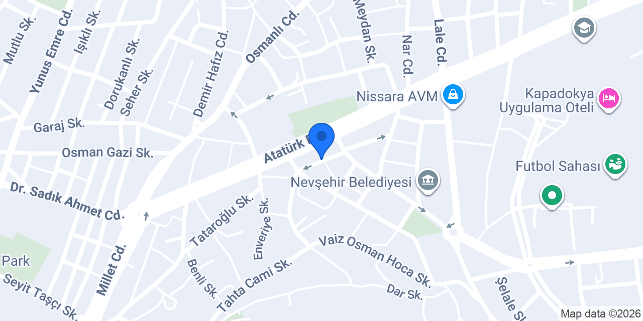 Bahar Temizlik Nevşehir konumu
