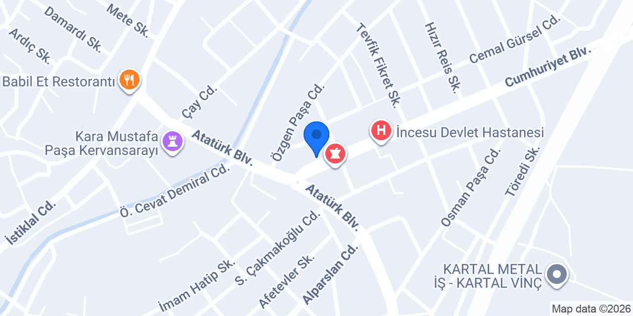 Eczane Beyza Bayam konumu