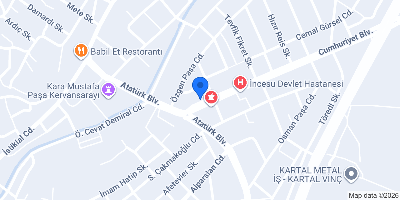 DİŞ HEKİMİ AHMET SAFA ERKILIÇ konumu