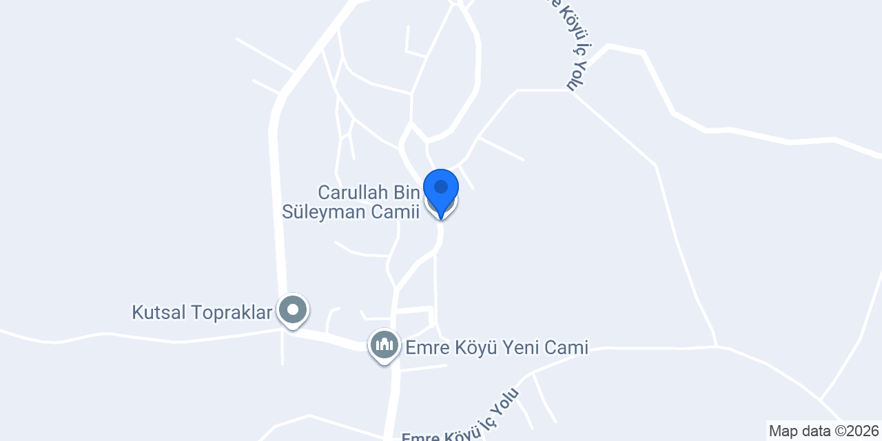 Carullah Bin Süleyman Camii konumu