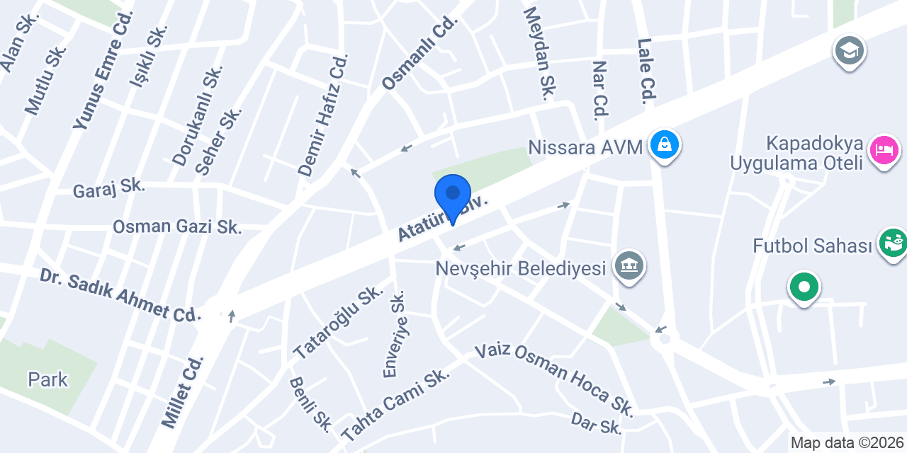 Yapı Kredi - Nevşehir Şubesi konumu