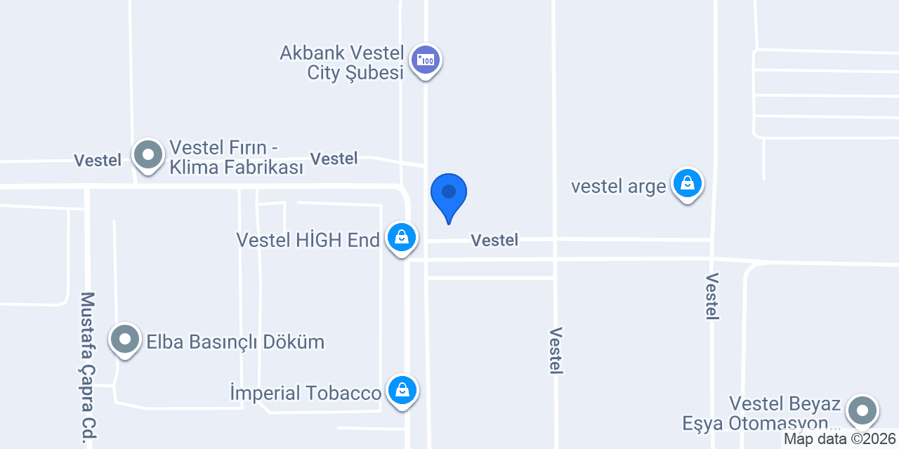 Akbank Vestel City Bağlı Şubesi konumu