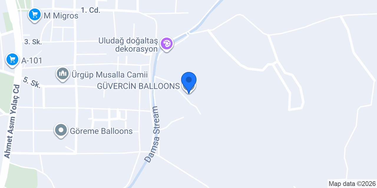 GÜVERCİN BALLOONS konumu