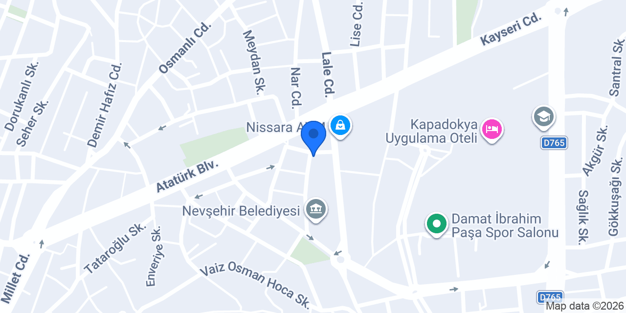 Tesbihane Nevşehir konumu