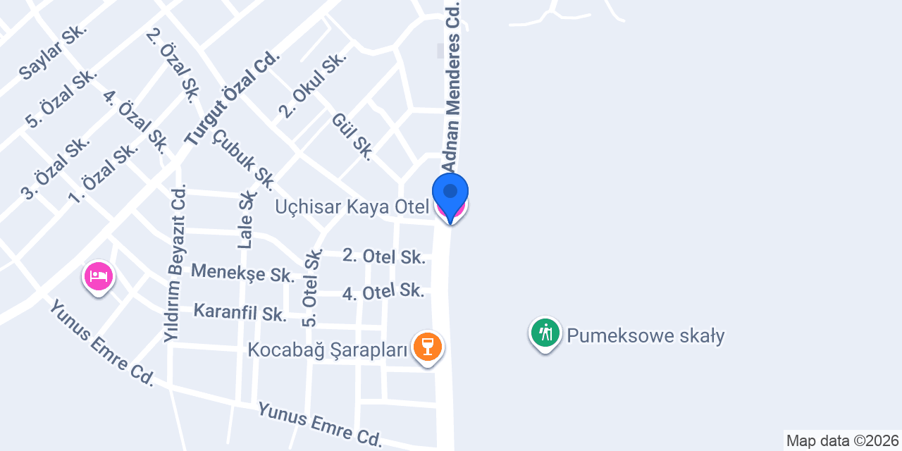 Uçhisar Kaya Otel konumu