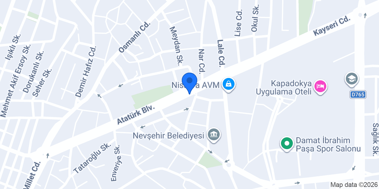 DenizBank Nevşehir Şubesi konumu