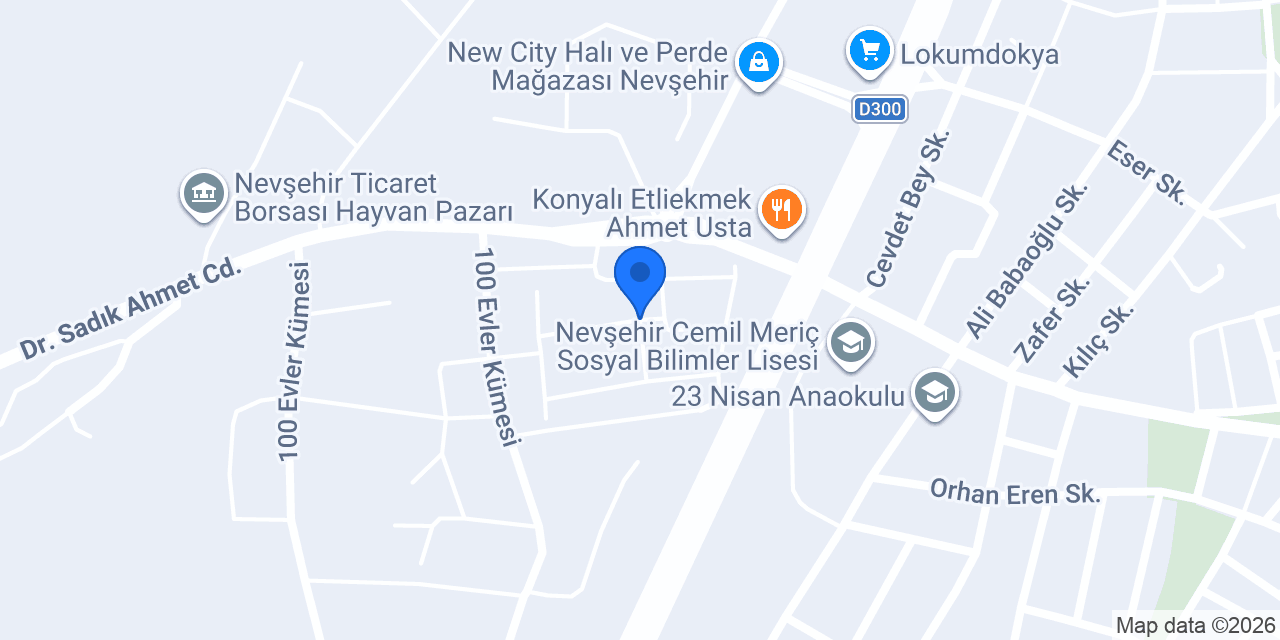 Nevşehir Kuruyemiş konumu