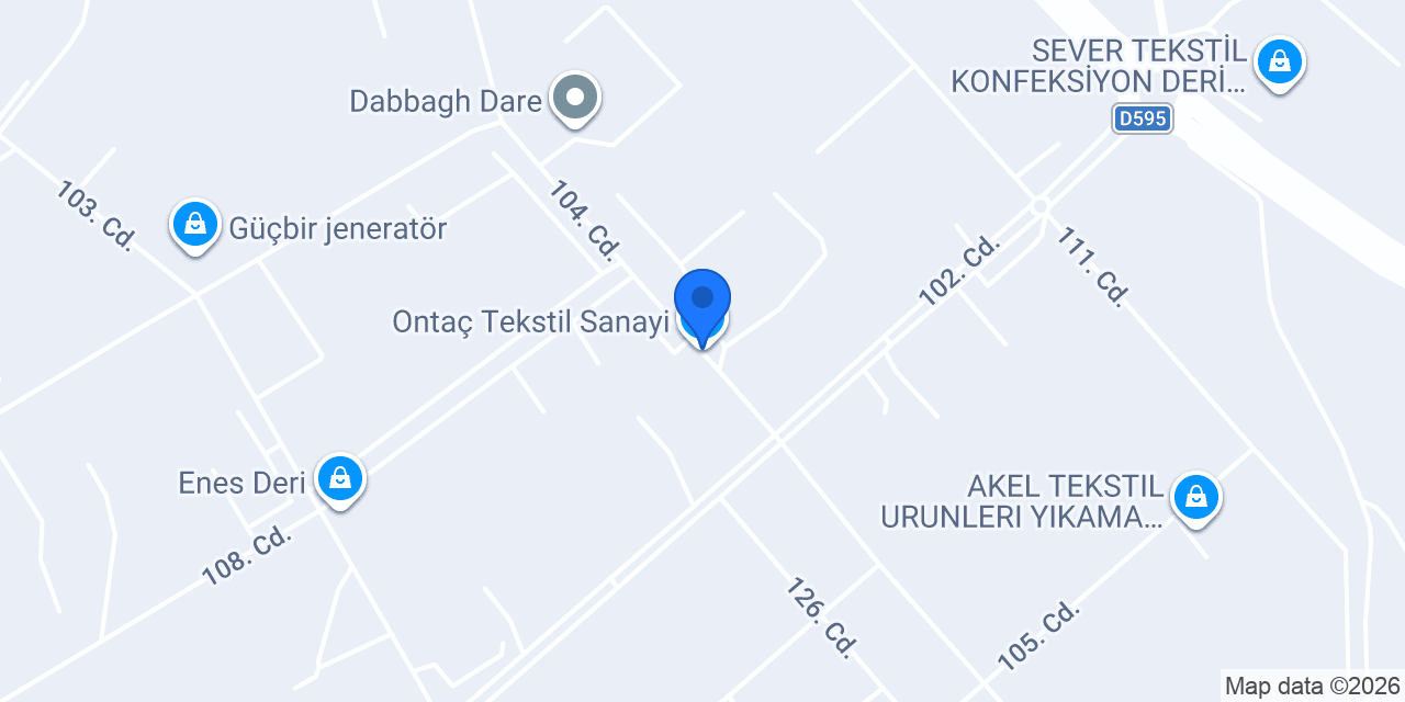Ontaç Tekstil Sanayi konumu