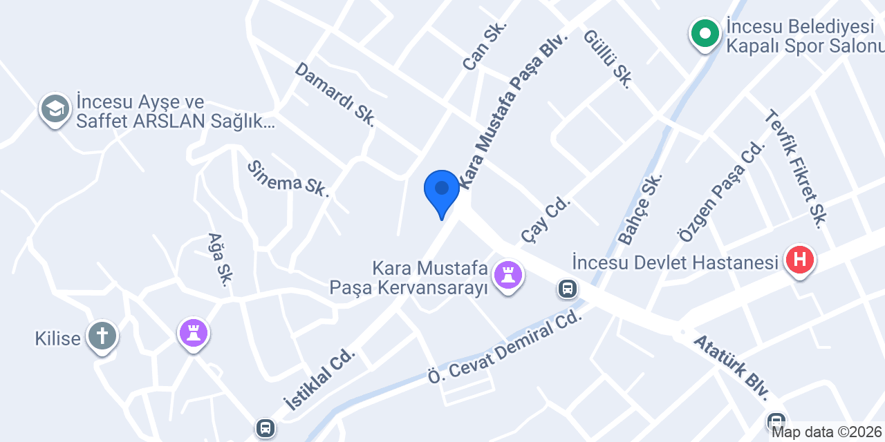 İncesu Eczanesi konumu