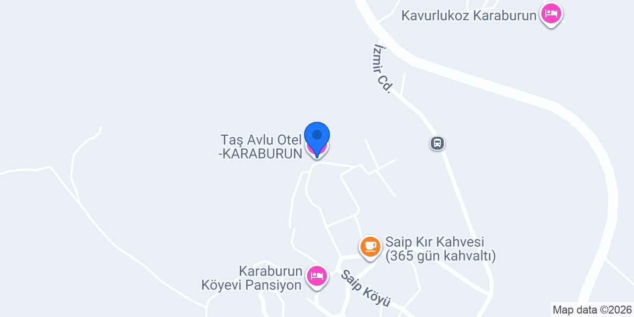 Taş Avlu Otel -KARABURUN konumu