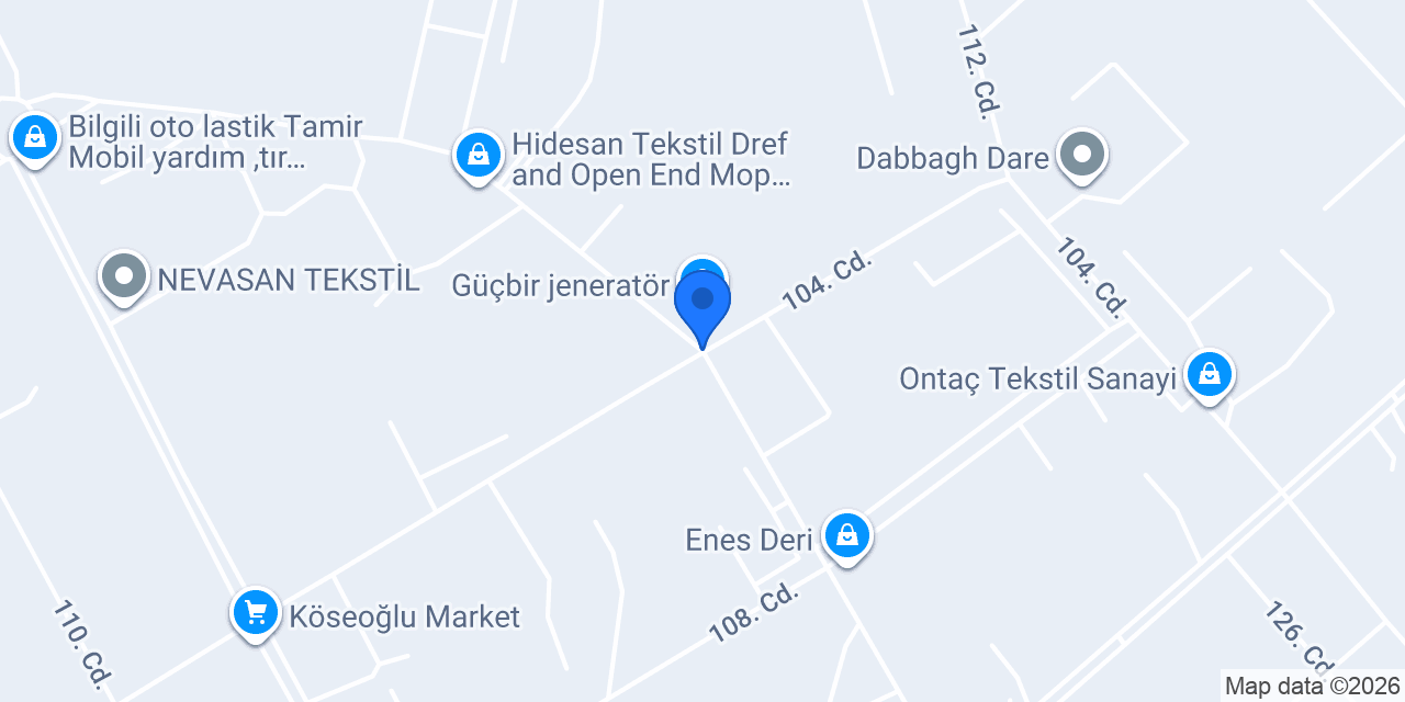 Kavak Tekstil konumu