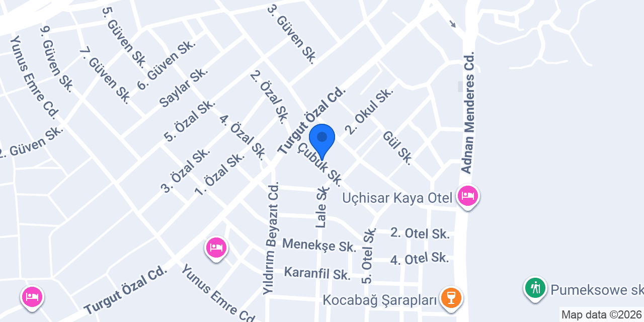 Uçhisar Merkez Taksi konumu