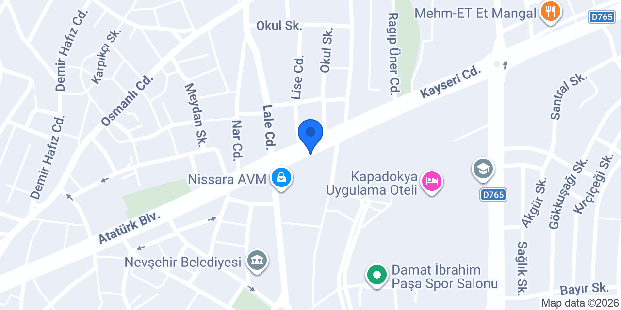 Kapadokya Taksi konumu