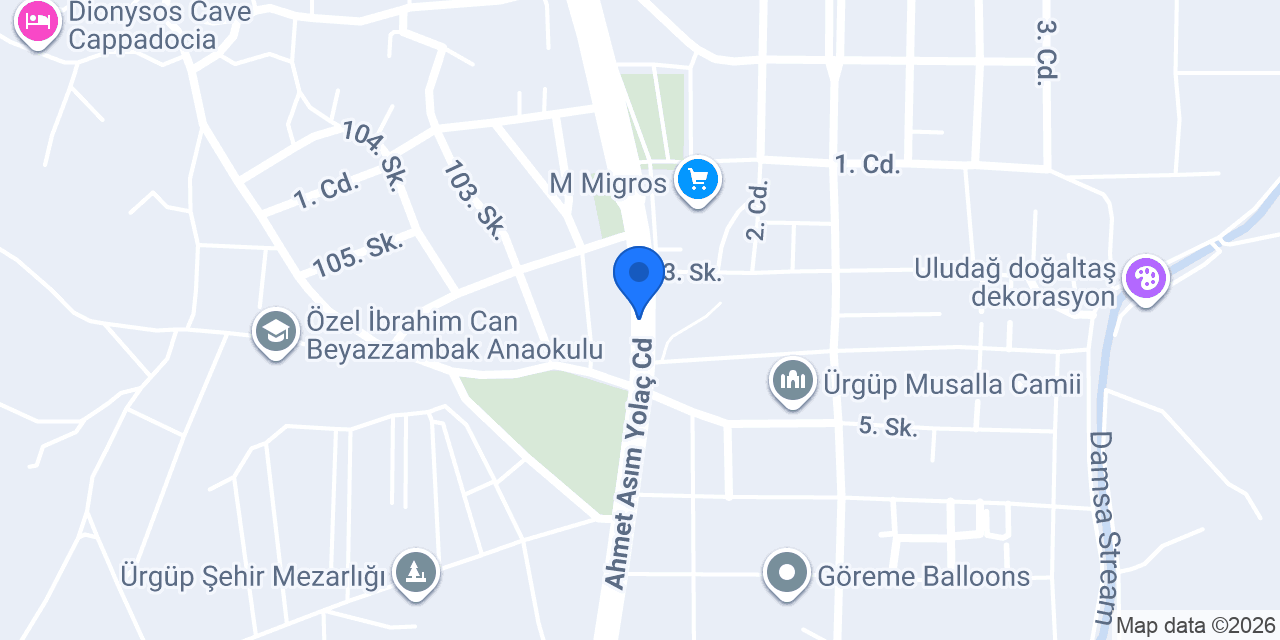 Tatil Ürgüp Ofis konumu