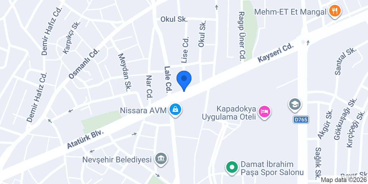 Kaya Sigorta Nevşehir konumu
