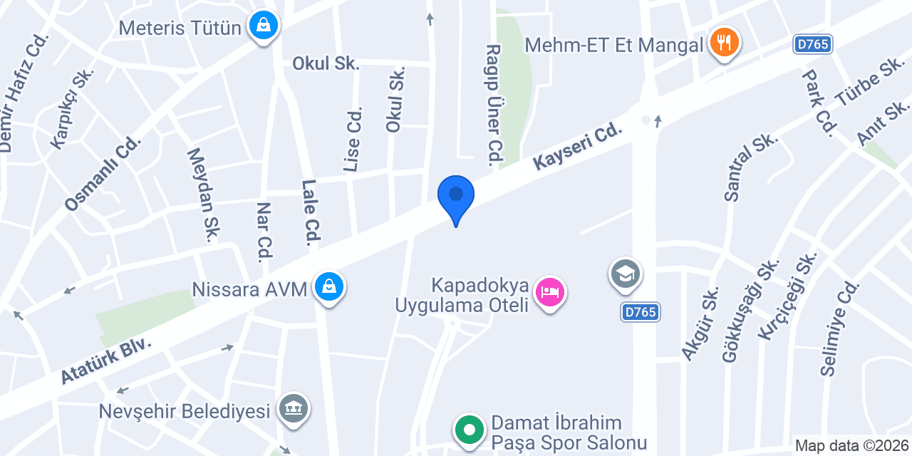 NEVŞEHİR PEGEM AKADEMİ- PEGEM KURS & Nevşehir Kurs Merkezi konumu