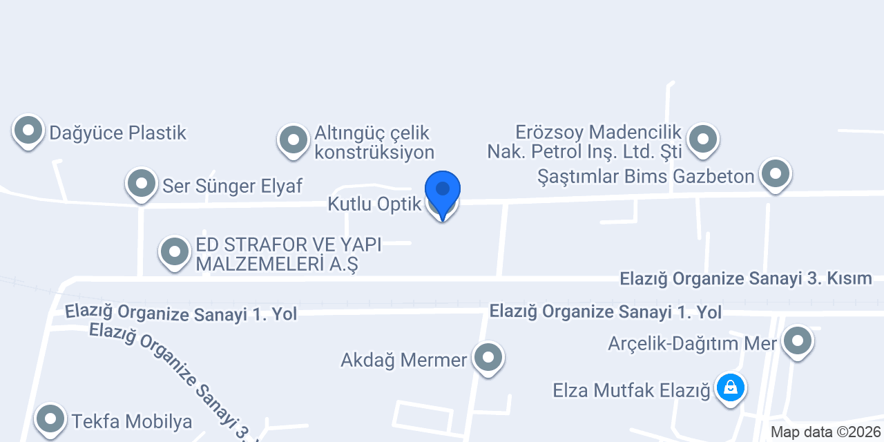 Kutlu Optik konumu