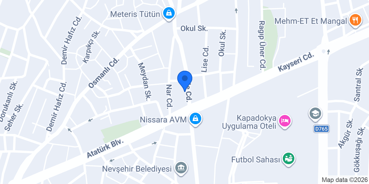 Kapadokya Restoran konumu