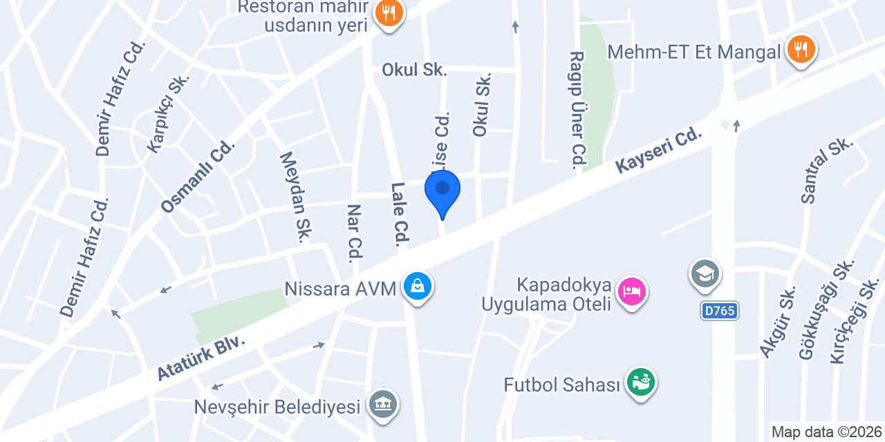 Kapadokya Sürücü Kursu konumu