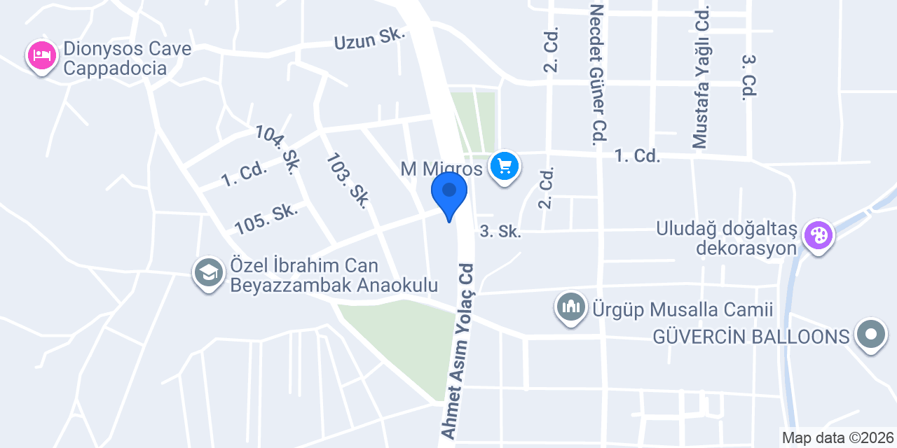 Seç Market - Ürgüp konumu