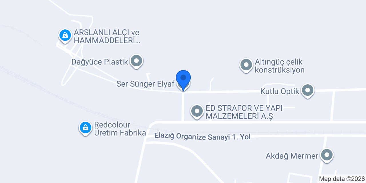 Ser Sünger Elyaf konumu