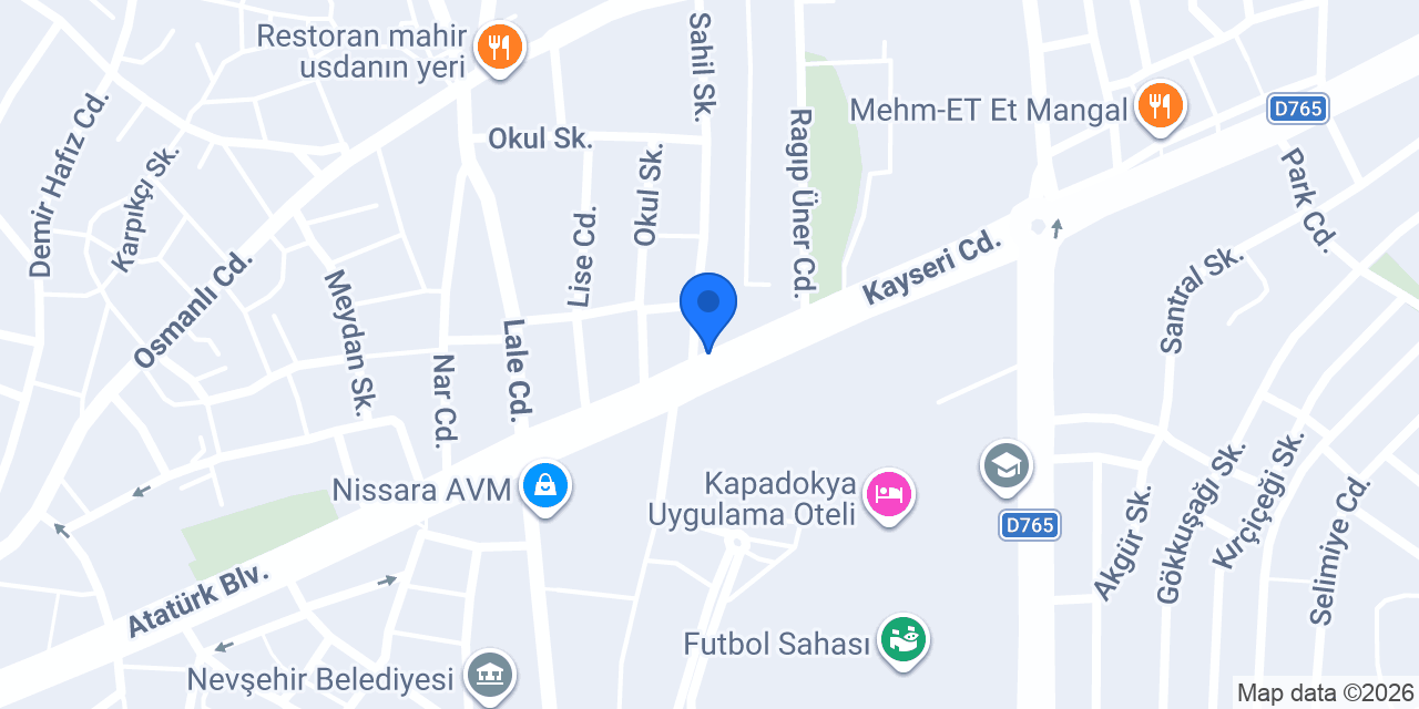 KAPADOKYA İNCİ EMLAK konumu