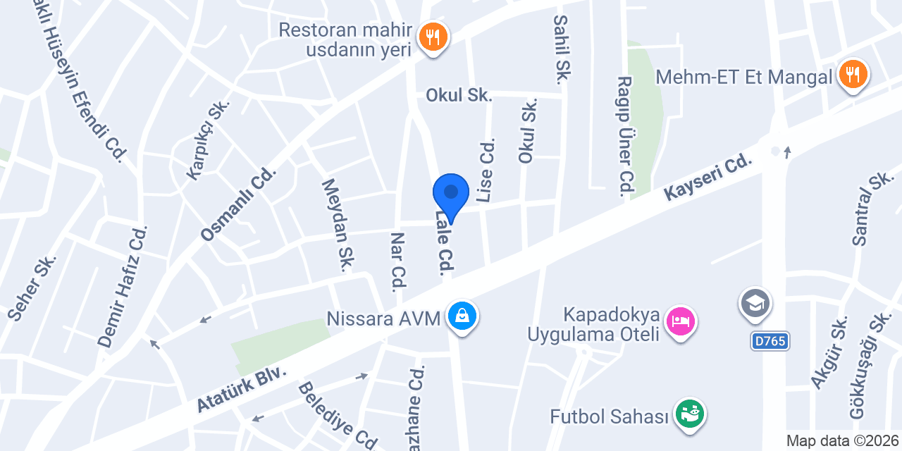 MC Et Döner Nevşehir konumu