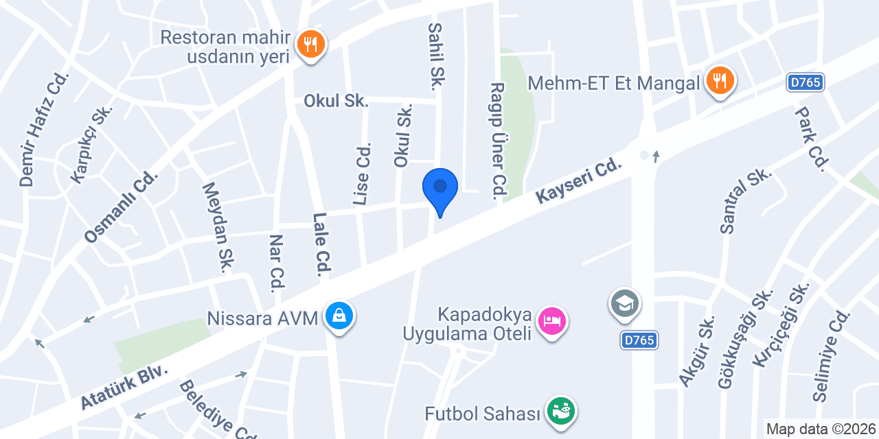 Jaklin Bayan Kuaforu konumu