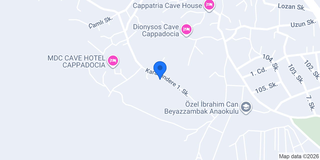 Sur Cave Hotel konumu