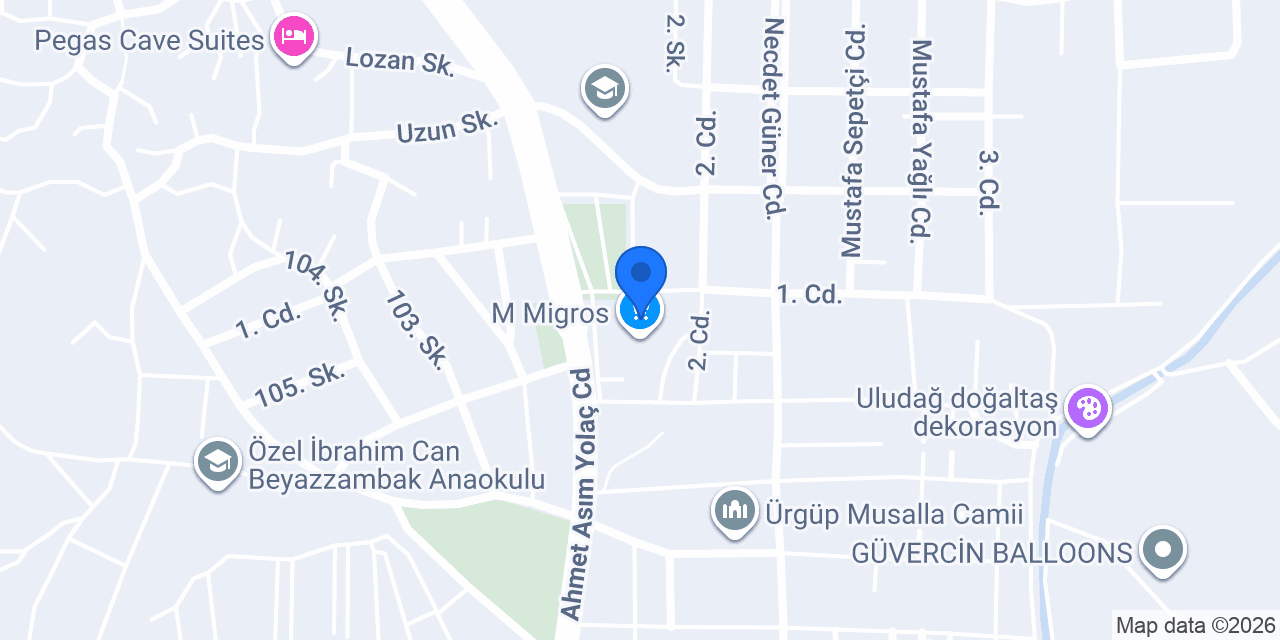 Elit Otel konumu