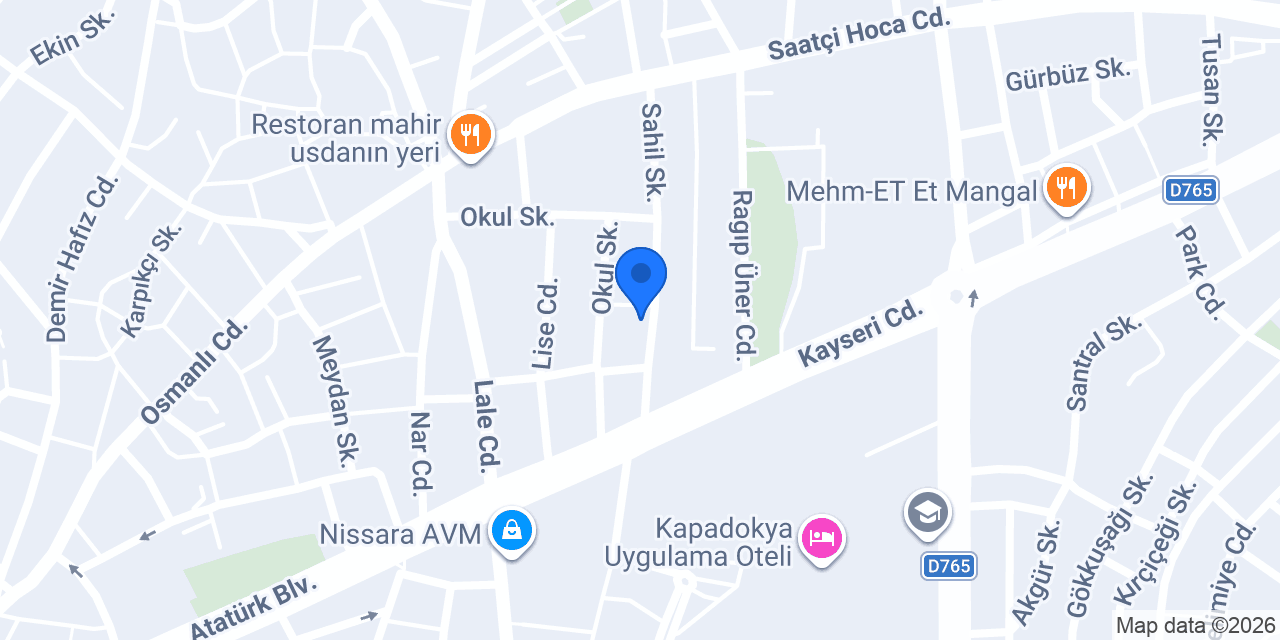 Emel Bayan Kuaförü konumu