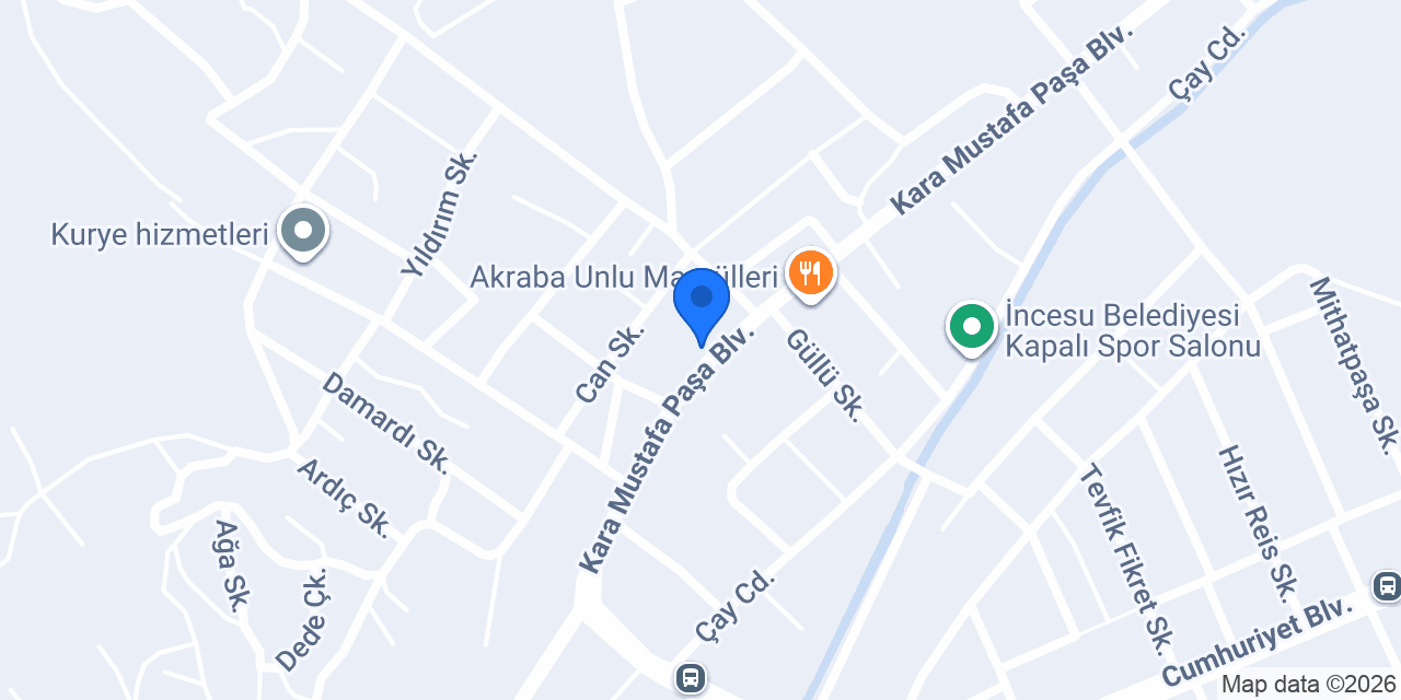 İncesu Şelale Sürücü Kursu konumu