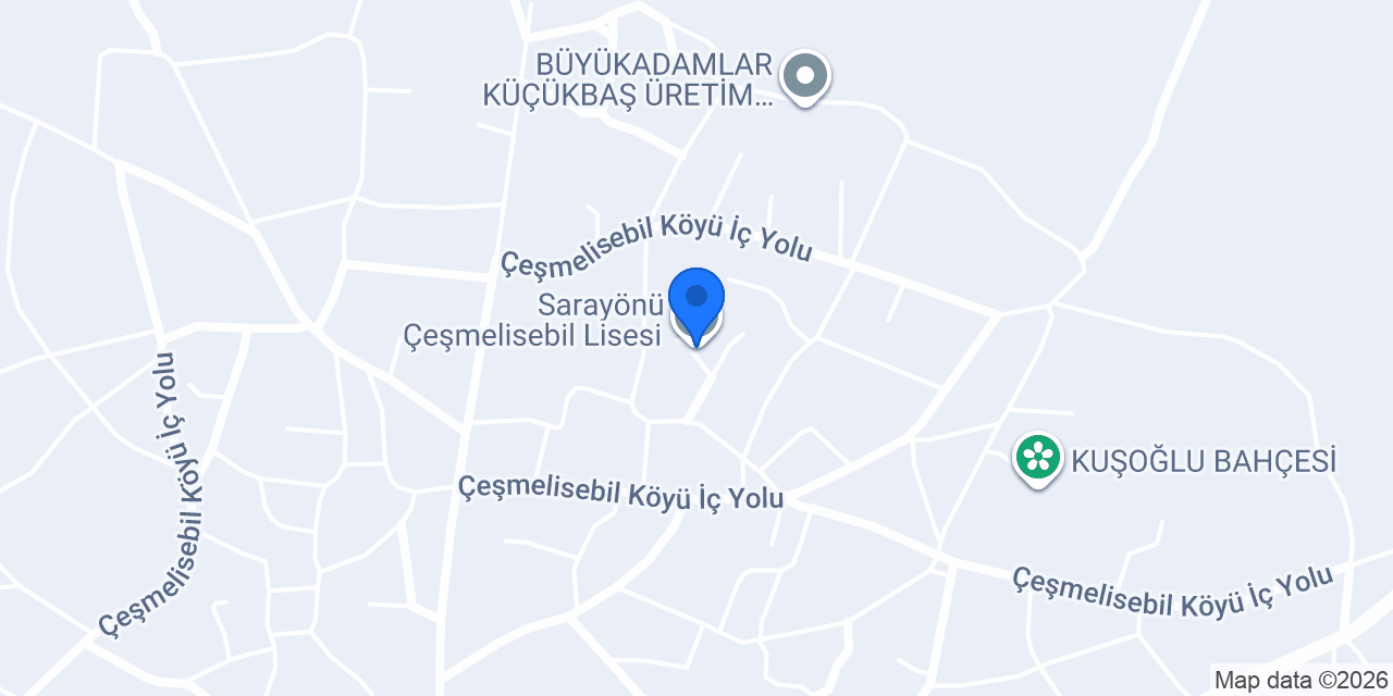 Sarayönü Çeşmelisebil Lisesi konumu