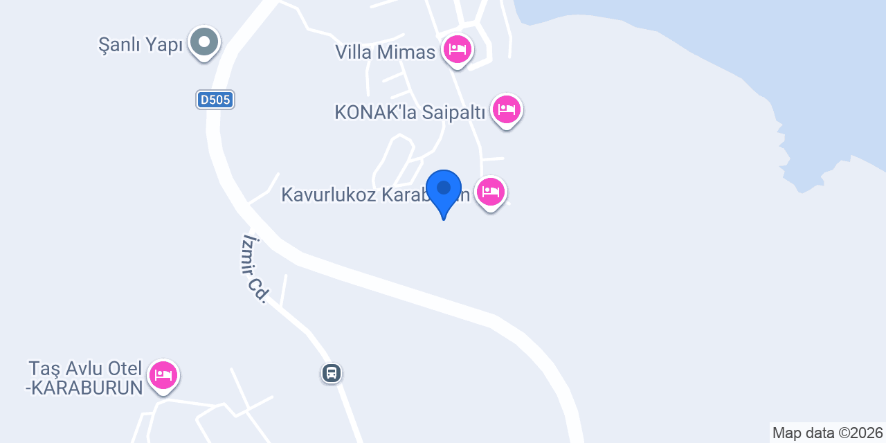 Deniz Aşkı Pansiyon Karaburun konumu