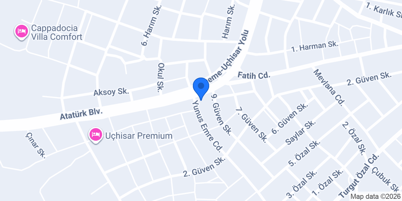 Uchisar Rent A Car konumu
