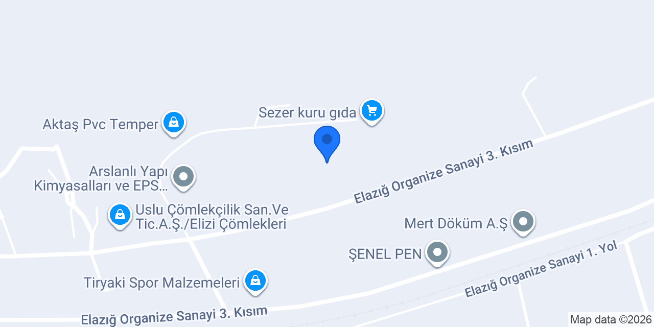 Hazar kimya konumu