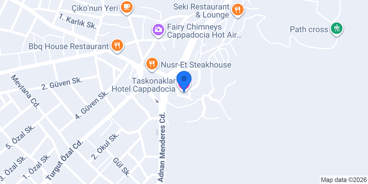 Taskonaklar Hotel Cappadocia konumu