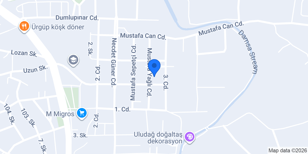 Esinti Hali Yikama konumu