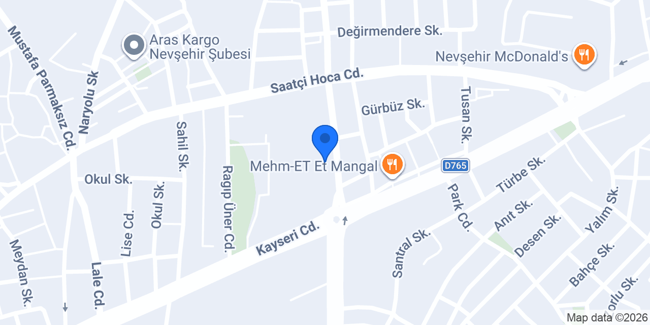 Domino's Pizza Nevşehir konumu