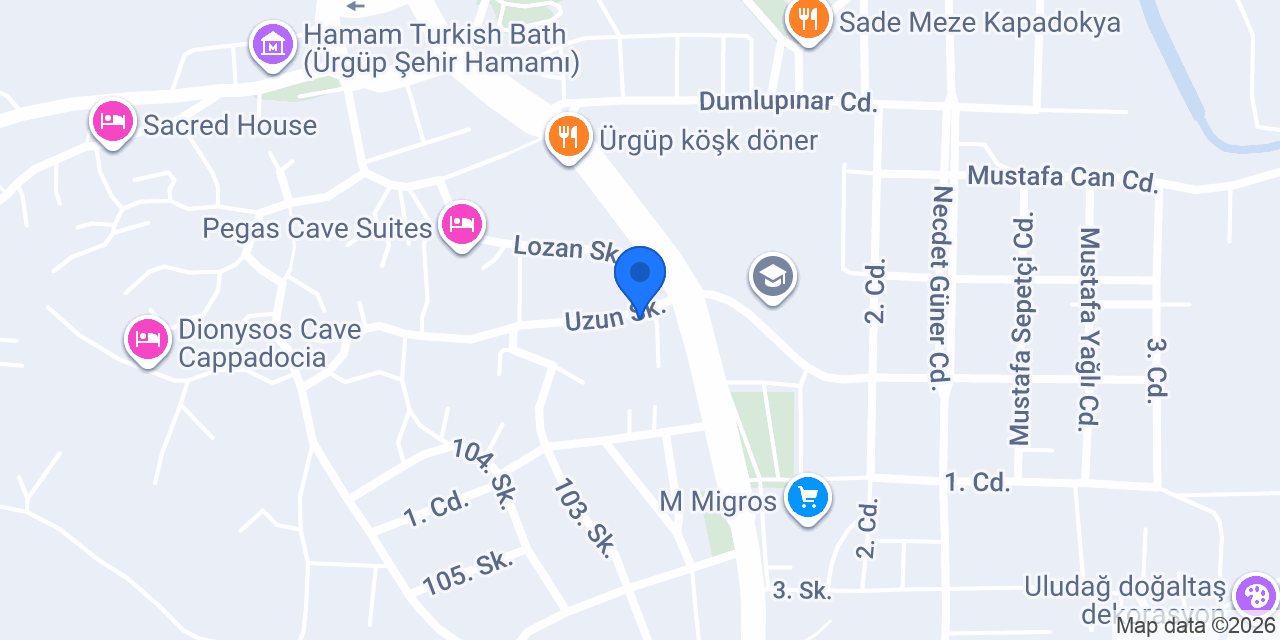 Ceviz Cafe konumu