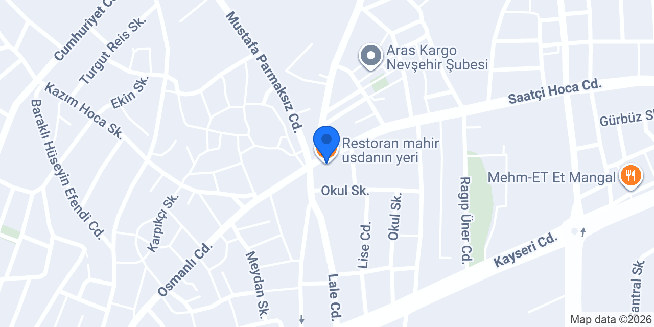 Restoran mahir usdanın yeri konumu