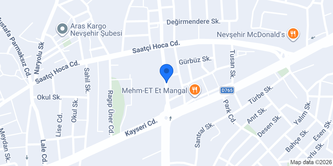 Tual Dizayn İç Mimarlık konumu