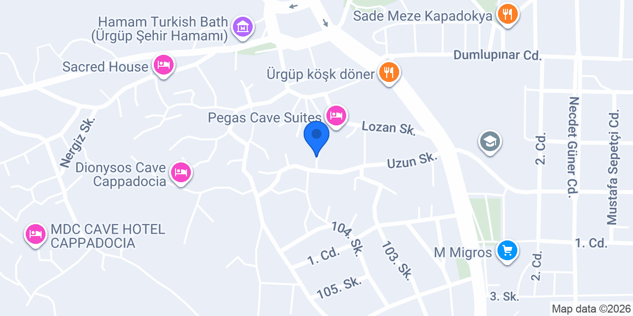 Zümrütü Anka Cave konumu