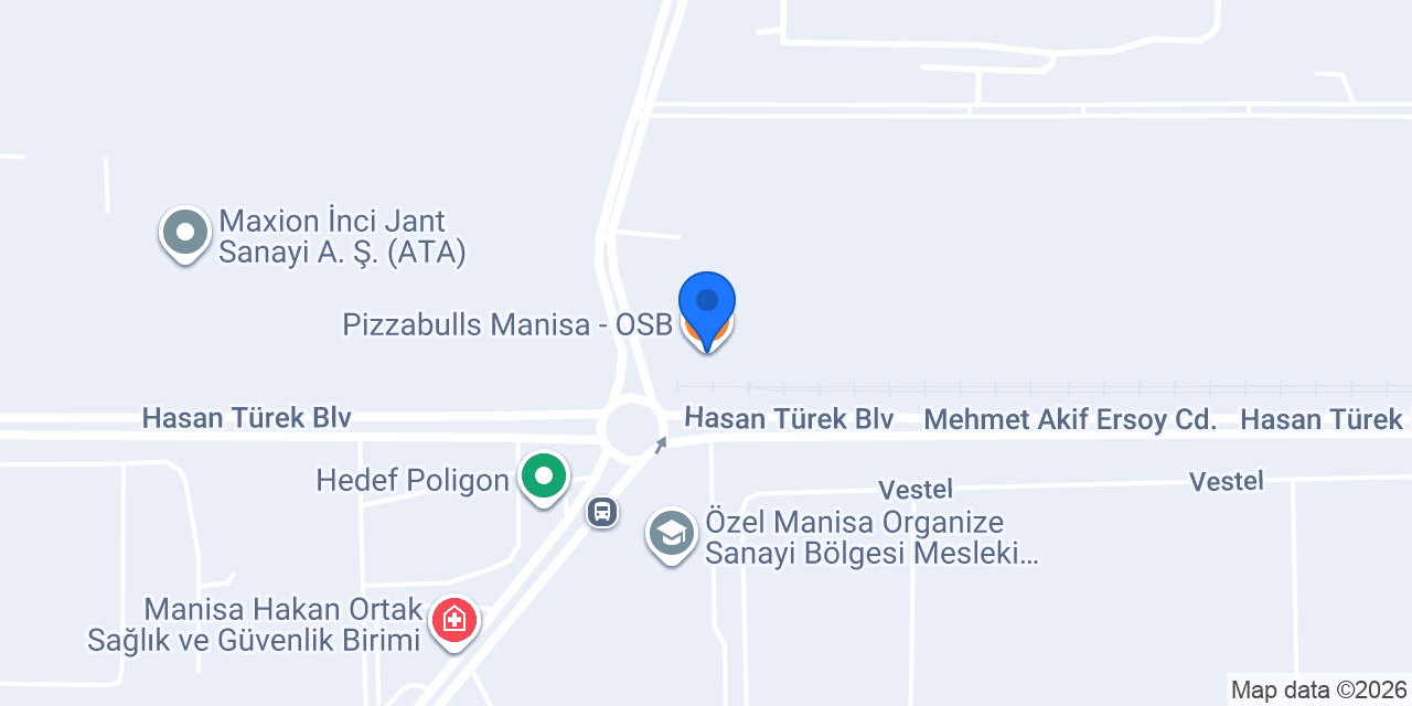 Pizzabulls Manisa - OSB konumu