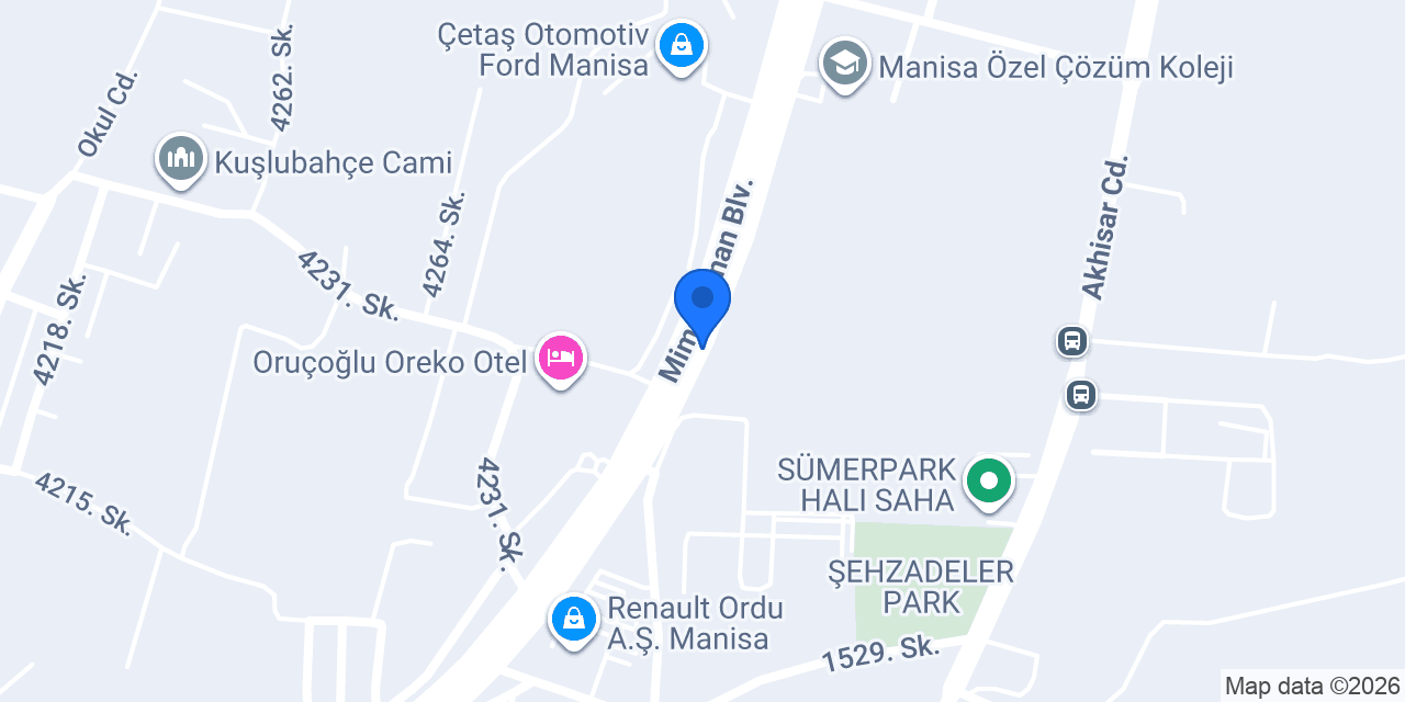 Sayar Oto Servis konumu