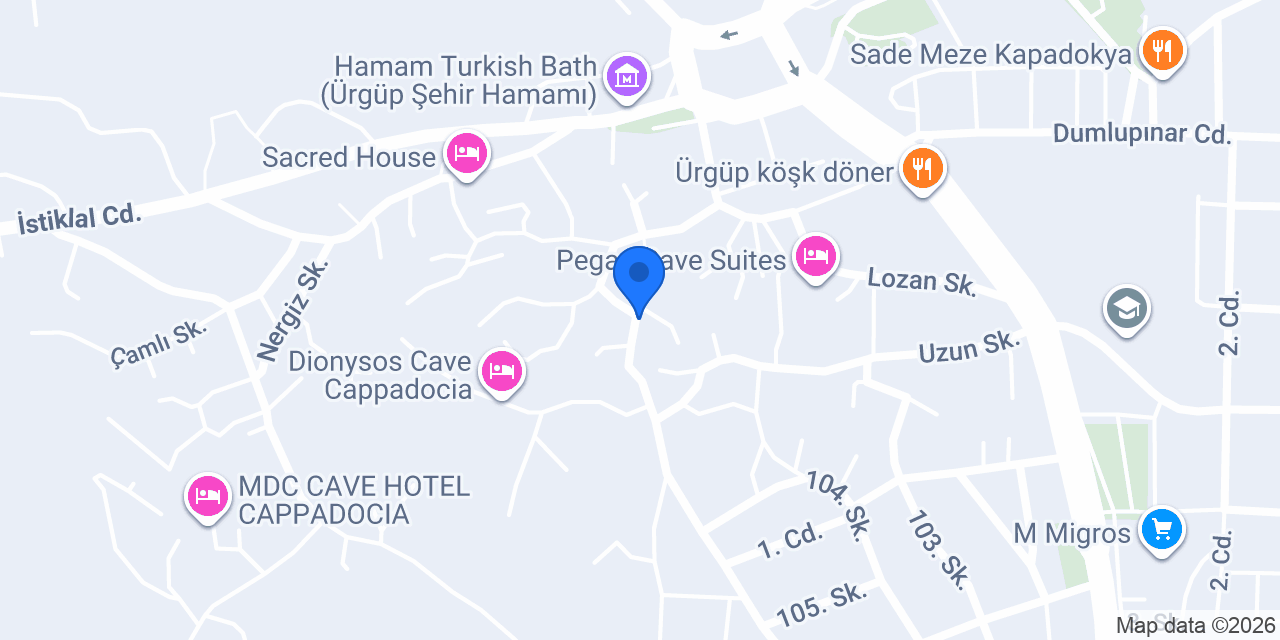 L'uva Cave Hotel konumu