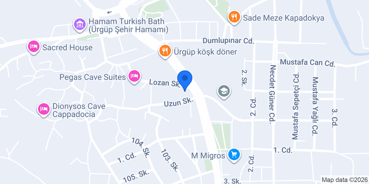 Cajun Corner Ürgüp konumu