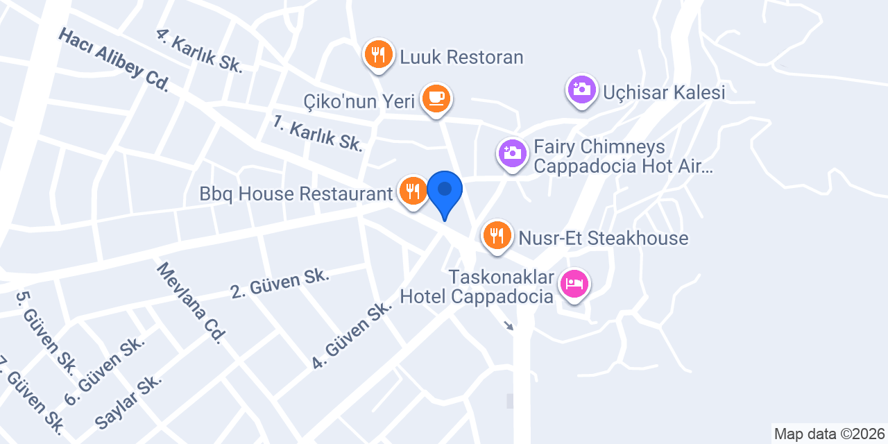 UÇHİSAR KADINELİ RESTAURANT konumu